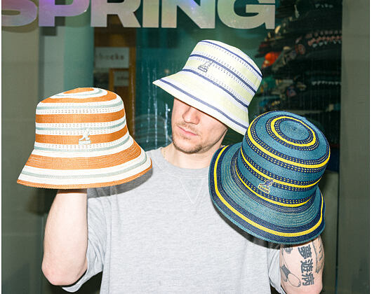 Klobouk Kangol - Tropic Resort Stripe Lahinch - Celestial Teal Multi