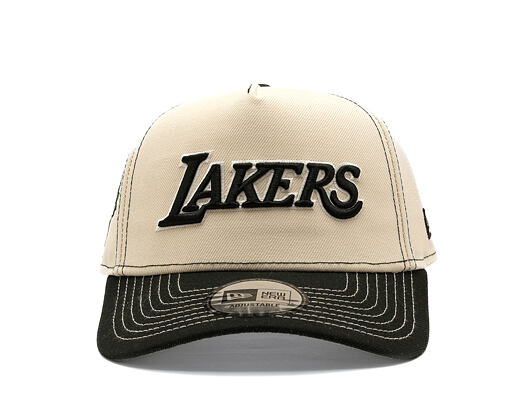 Kšiltovka New Era - NBA City Icon 9FORTY A-Frame - LA Lakers - Cream / Black