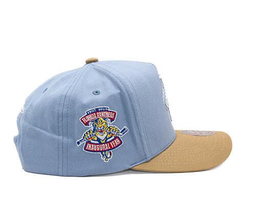 Kšiltovka Mitchell & Ness  - NHL Frosted Peak - Pro Pinch Snapback - Florida Panthers - Blue/Brown