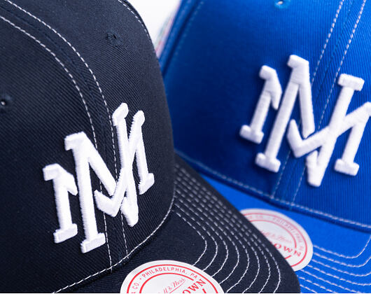 Kšiltovka Mitchell & Ness  - Branded Baseline -Pro Crown Snapback - Navy