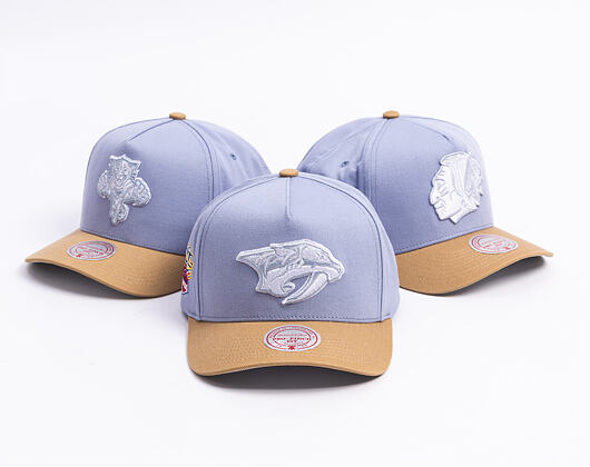 Kšiltovka Mitchell & Ness  - NHL Frosted Peak - Pro Pinch - Nashville Predators - Blue/Brown