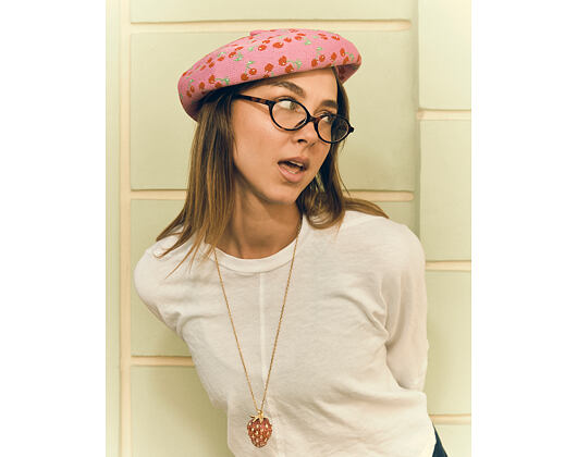 Baret Kangol - Tropic Cherry Jax Beret - Bright Fuchsia