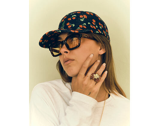 Kšiltovka Kangol - Tropic Cherry Spacecap - Navy