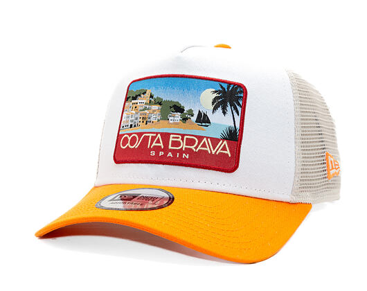 Kšiltovka New Era - Branded Location Patch 9FORTY A-Frame Trucker - Orange