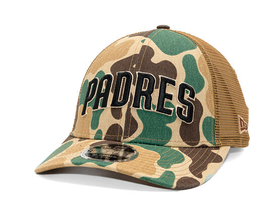 Kšiltovka New Era - MLB Wordmark Camo 9FORTY M-CROWN - San Diego Padres - Wheat