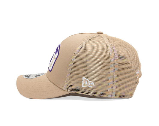 Kšiltovka New Era - NBA Felt Patch 9FORTY M-CROWN A-Frame Trucker - LA Lakers - Camel