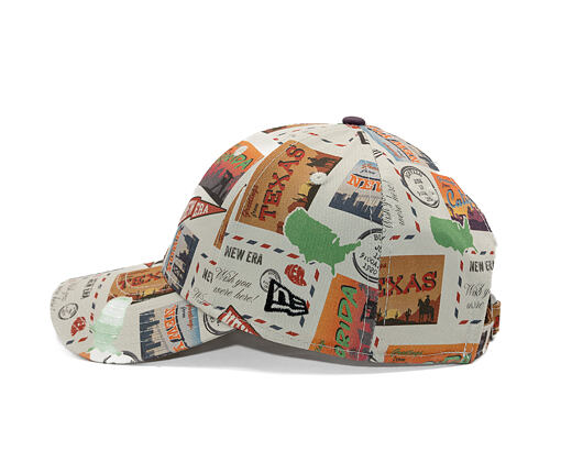 Dětská Kšiltovka New Era - Branded Location Print 9FORTY - Stone