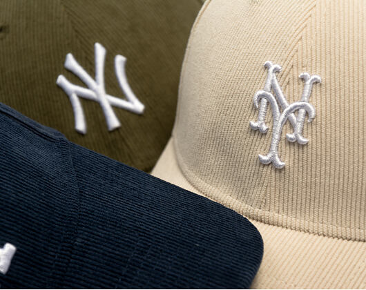 Kšiltovka New Era - MLB Soft Cord 9FORTY - NY Mets - Stone