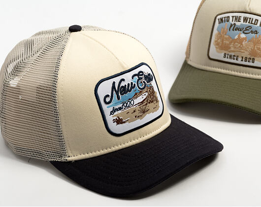 Kšiltovka New Era - Branded Wild West Patch 9FORTY M-CROWN A-Frame Trucker - Cream / Navy