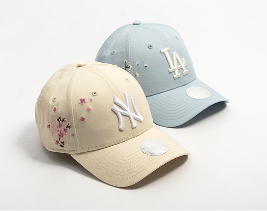 Dámská Kšiltovka New Era - MLB Floral Icon 9FORTY - NY Yankees - Cream / White