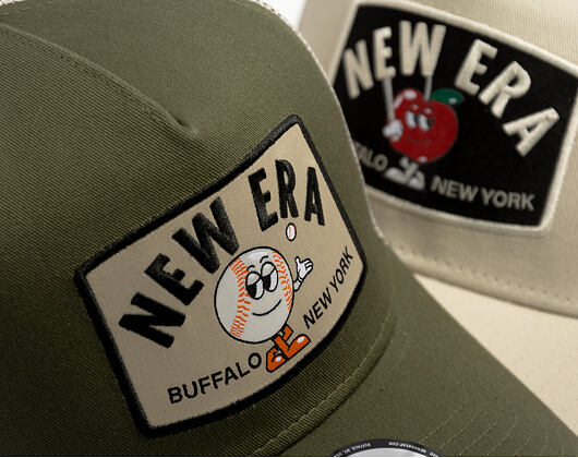 Kšiltovka New Era - Branded Summer Patch 9FORTY A-Frame Trucker - New Olive