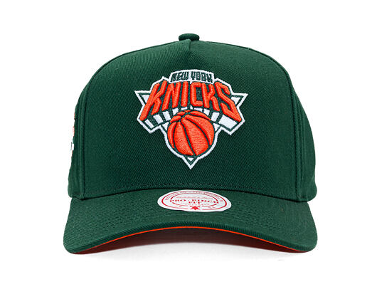 Kšiltovka Mitchell & Ness - NBA - Emerald Slam - New York Knicks - Green/Orange