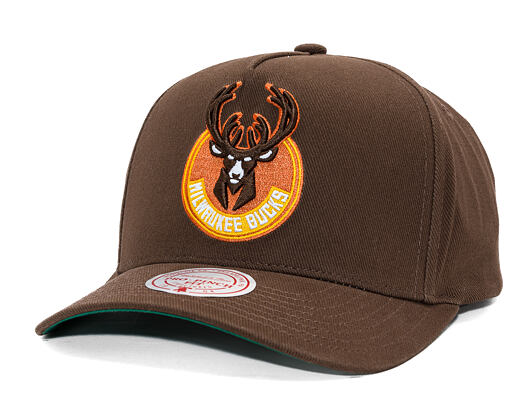 Kšiltovka Mitchell & Ness - NBA - Chestnut Peak - Milwaukee Bucks - Brown
