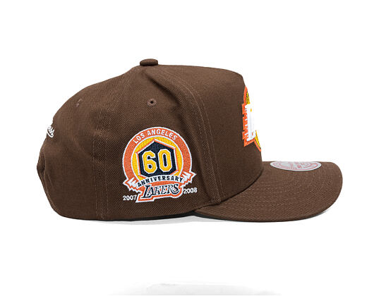 Kšiltovka Mitchell & Ness - NBA - Chestnut Peak - Los Angeles Lakers - Brown