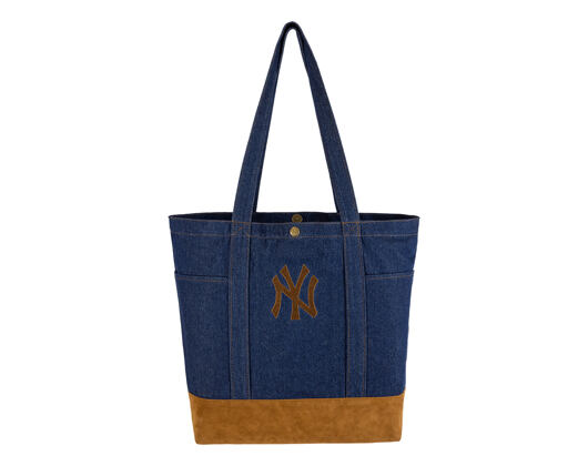Taška New Era - MLB Suede Denim Tote - NY Yankees - Navy