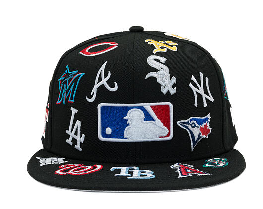 Kšiltovka New Era - MLB All Over Logo 59FIFTY - Black