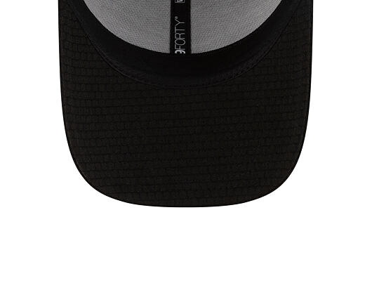 Kšiltovka New Era - MLB Flawless Mesh 9FORTY - NY Yankees - Black - White Logo - Black