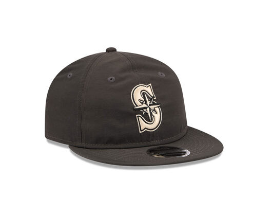 Kšiltovka New Era - MLB Nylon Ripstop 9FIFTY Retro Crown - Seattle Mariners - Black