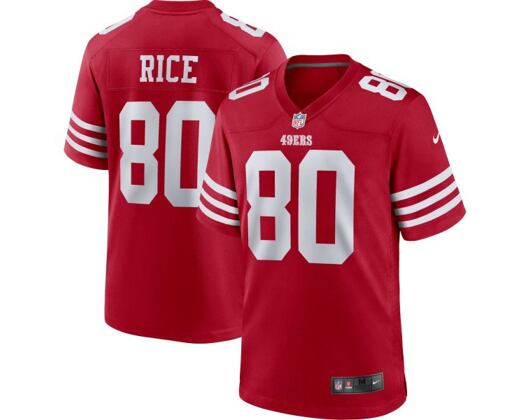 Dres Nike - NFL Home Game Jersey Player - San Francisco 49ers - Gym Red - Jerry Rice 80