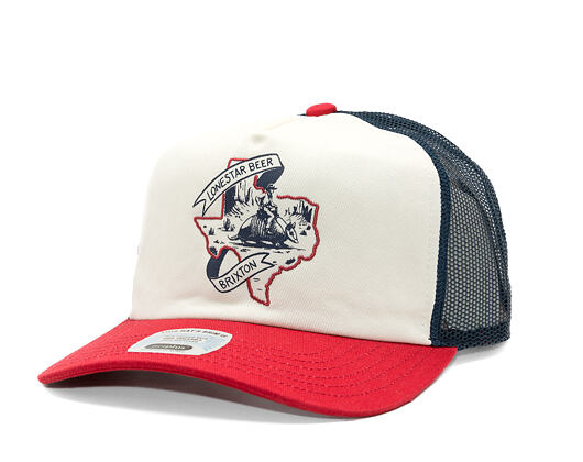Kšiltovka Brixton - Lonestar X Brixton Trucker - Red/White/Blue