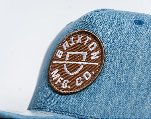 Kšiltovka Brixton - Crest C Mp Snapback - Medium Rinse Denim