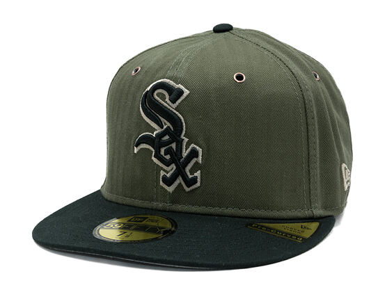 Kšiltovka New Era - MLB Three Looms "American Herringbone" 59FIFTY - Chicago White Sox - Team Color