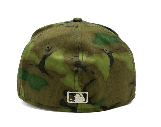 Kšiltovka New Era - MLB Ripstop Camo 59FORTY - NY Mets - Woodland Camo