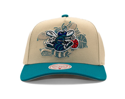 Kšiltovka Mitchell & Ness - Off Tilted Hwc - NBA - Charlotte Hornets - Off White