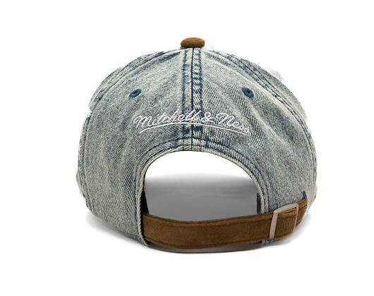 Kšiltovka Mitchell & Ness - Den Suede Strapback - NBA - Chicago Bulls - Blue