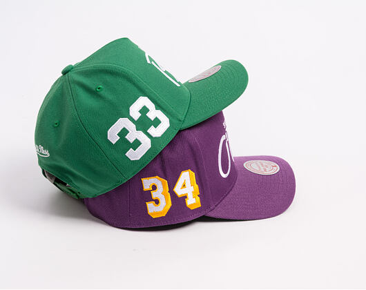 Kšiltovka Mitchell & Ness - Player Script Hwc - NBA - Los Angeles Lakers - Shaquille O'Neal - Purple