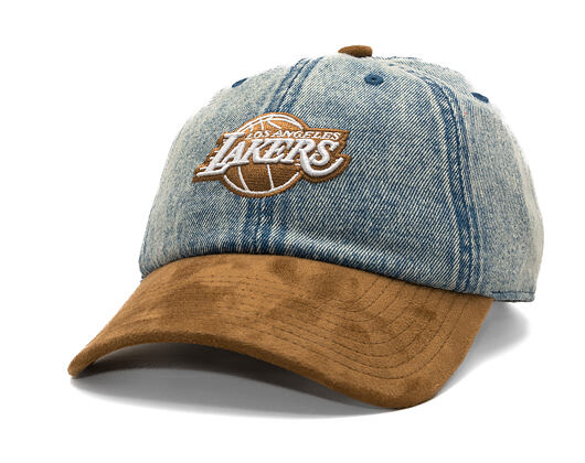 Kšiltovka Mitchell & Ness - Den Suede Strapback - NBA - Los Angeles Lakers - Blue