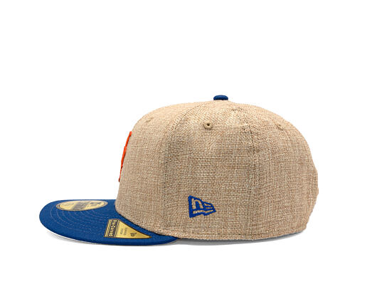 Kšiltovka New Era - MLB "Summer Twine" 59FIFTY - NY Mets - Team Color / Open Market Tan