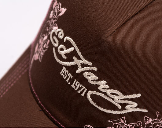 Kšiltovka Ed Hardy - Skull And Roses 5 Panel Trucker Cap