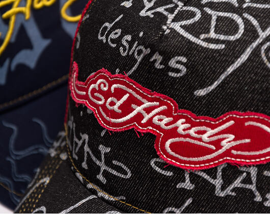 Kšiltovka Ed Hardy - Don Denim 5 Panel Trucker Cap