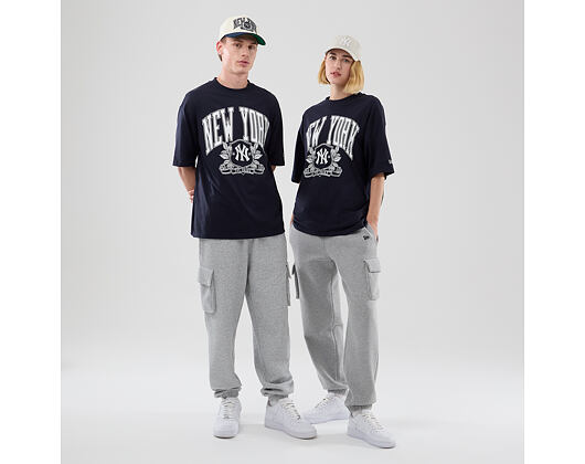 Triko New Era - MLB Arch Graphic Oversized Tee - NY Yankees - Navy
