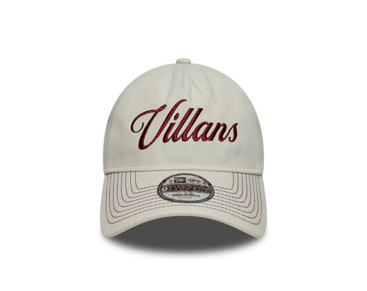 Kšiltovka New Era - Villans Dadcap 9TWENTY A-Frame - ASTON VILLA FC - Ivory