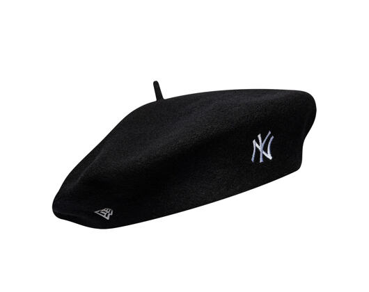 Dámský Baret New Era - MLB Wool Script Beret - NY Yankees - Black