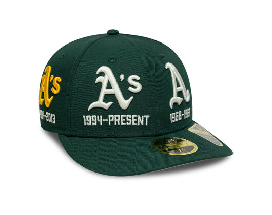 Kšiltovka New Era - MLB IMAGE DROP All-Over 59FIFTY Low Profile - Oakland Athletics - Green