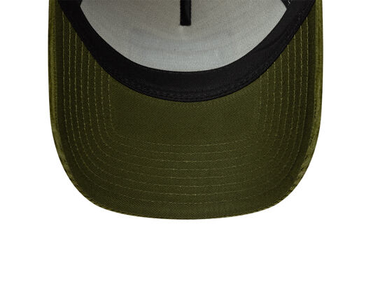 Kšiltovka New Era - Branded Patch Cord 9FORTY A-Frame Trucker - Cream / New Olive