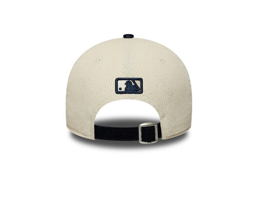 Kšiltovka New Era - MLB Cord 9FORTY M-CROWN - NY Yankees - Cream / Navy