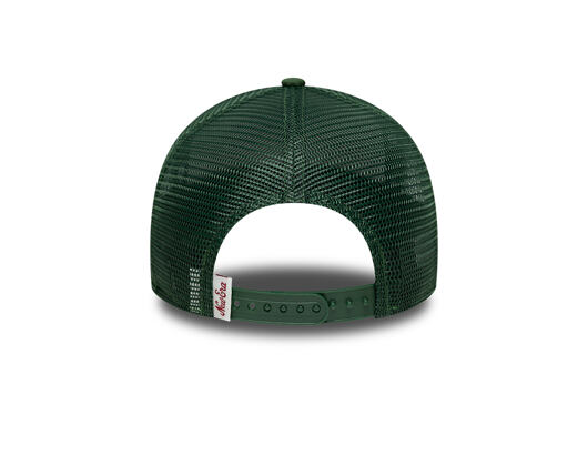 Dětská Kšiltovka New Era - Branded Oval Patch 9FORTY A-Frame Trucker - Cilantro Green / Soft Grass