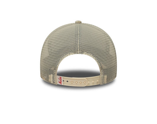 Dámská Kšiltovka New Era - Branded Velour 9FORTY M-CROWN A-Frame Trucker - Cream