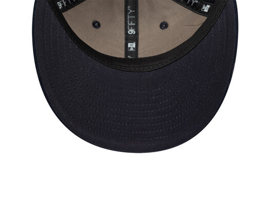 Kšiltovka New Era - Branded Suede Pre-Curved 9FIFTY - Navy