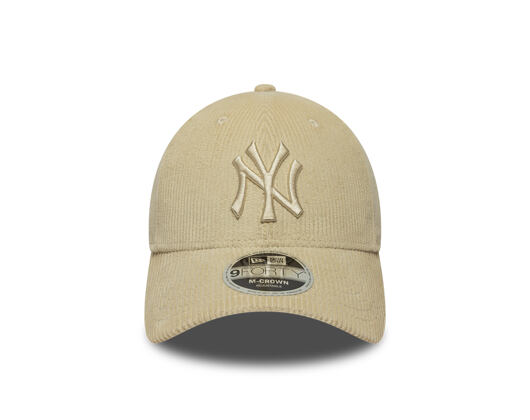 Kšiltovka New Era - MLB Cord 9FORTY M-CROWN - NY Yankees - Stone