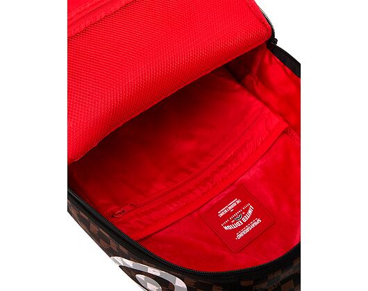 Batoh Sprayground - Brown And Cream Drip Check Shark Backpack