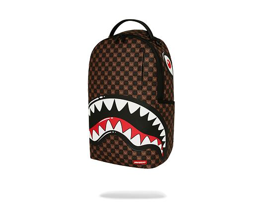 Batoh Sprayground - Sharks In Paris Wtf Bubble Brown Check Backpack