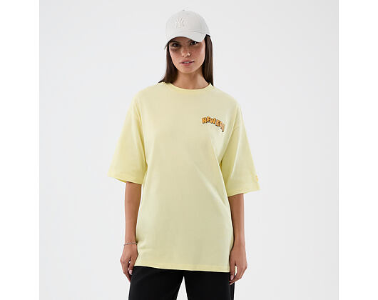 Triko New Era - Branded Beach Party Graphic Oversized Tee - Yellow