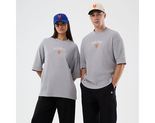 Triko New Era - MLB Waffle Box Tee - NY Mets - Grey