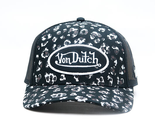 Dámská Kšiltovka BASEBALL AVEC ALLOVER LEOPARD FOIL ARGENT ET PATCH VD