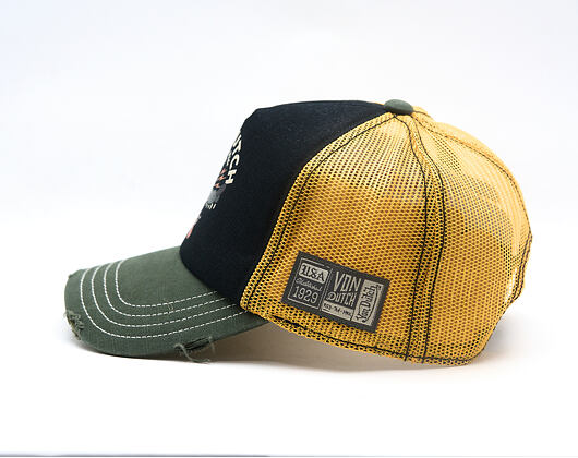 Kšiltovka Von Dutch - Trucker - Print - Black / Green